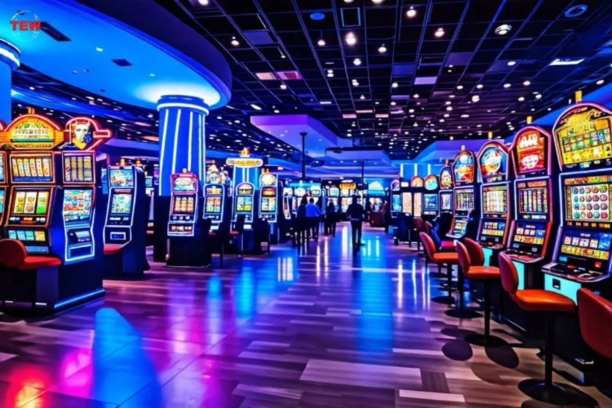Ambiente de cassino ao vivo elegante